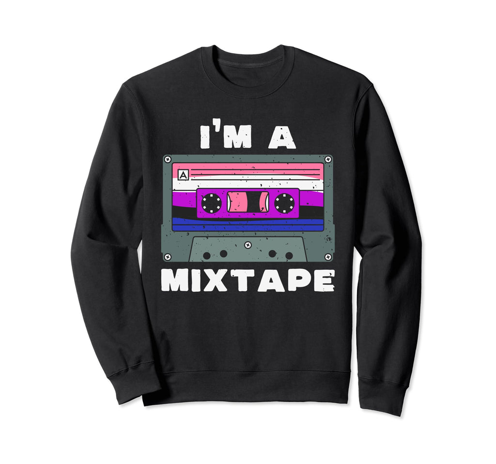 Im Mixtape Genderfluid Flag Sweatshirt - Custom Art Print for Adults - T-Shirt, Sweatshirt, Hoodie