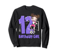 12Th Birthday Soccer Ball Net Party Bat Sweatshirt - Unique Graphic Unisex - T-Shirt, Sweatshirt, Hoodie