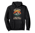 Just Who Loves National Parks Hoodie - Aesthetic Graphic Unisex - T-Shirt, Sweatshirt, Hoodie