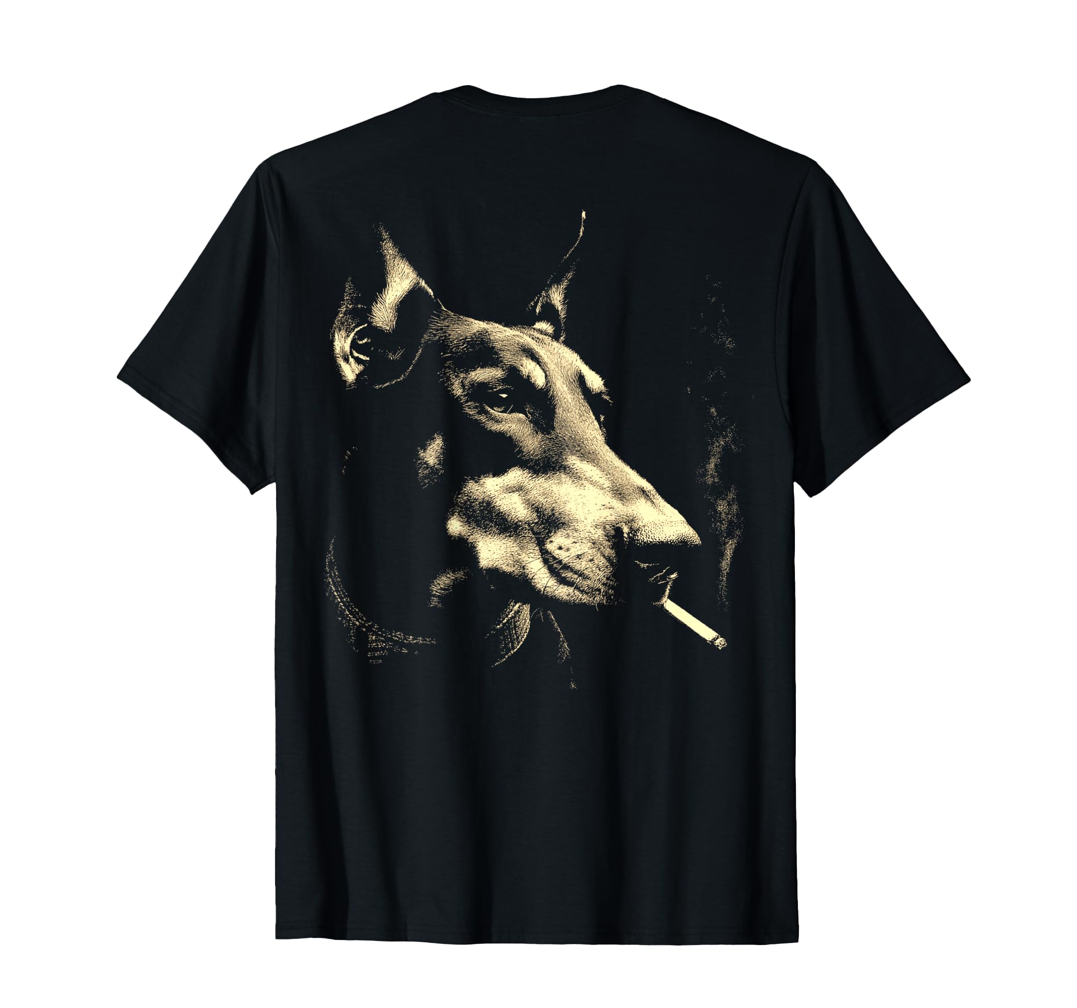 Doberman Smoking Cigarette T-Shirt - Casual Everyday Wear for Adults - T-Shirt, Sweatshirt, Hoodie