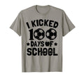 I Kicked 100 Days School Soccer T-Shirt - Custom Art Print for Adults - T-Shirt, Sweatshirt, Hoodie