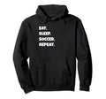 Soccer Png Eat Sleep Sports Repeat Hoodie - Aesthetic Graphic Unisex - T-Shirt, Sweatshirt, Hoodie