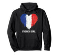 French Flag Heart Soccer Football France Hoodie - Graphic Print Men Women - T-Shirt, Sweatshirt, Hoodie