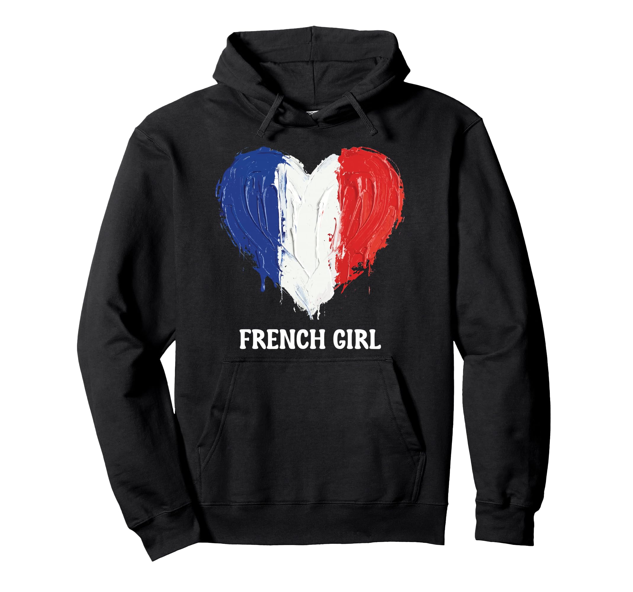 French Flag Heart Soccer Football France Hoodie - Graphic Print Men Women - T-Shirt, Sweatshirt, Hoodie