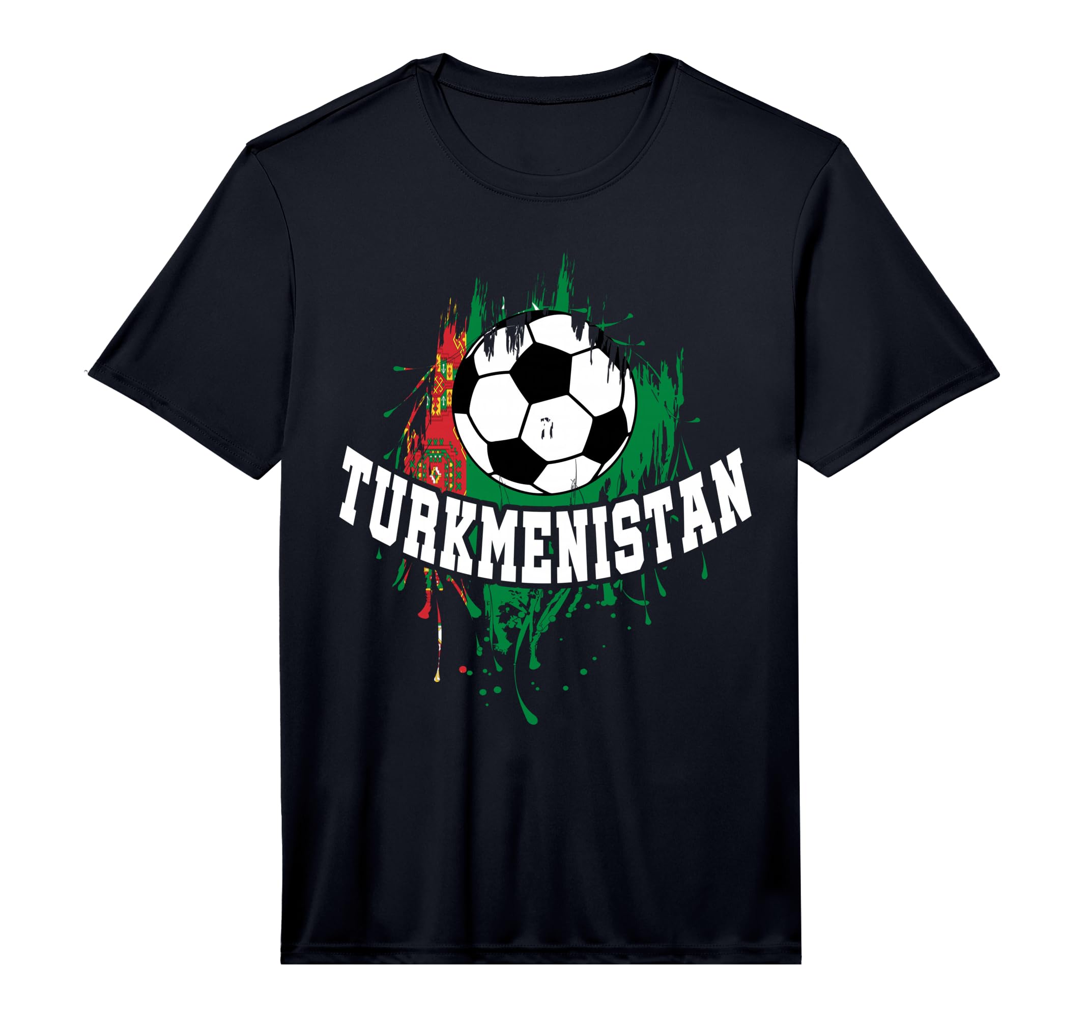 Turkmenistan Soccer Turkmenistan T-Shirt - Fun Novelty Design for Adults - T-Shirt, Sweatshirt, Hoodie