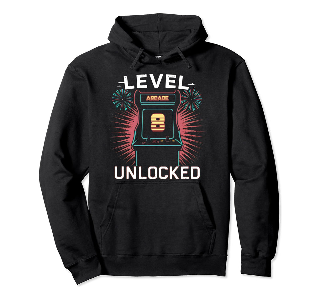 Level 8 Unlocked Video Game 8Th Hoodie - Streetwear Style Men Women - T-Shirt, Sweatshirt, Hoodie