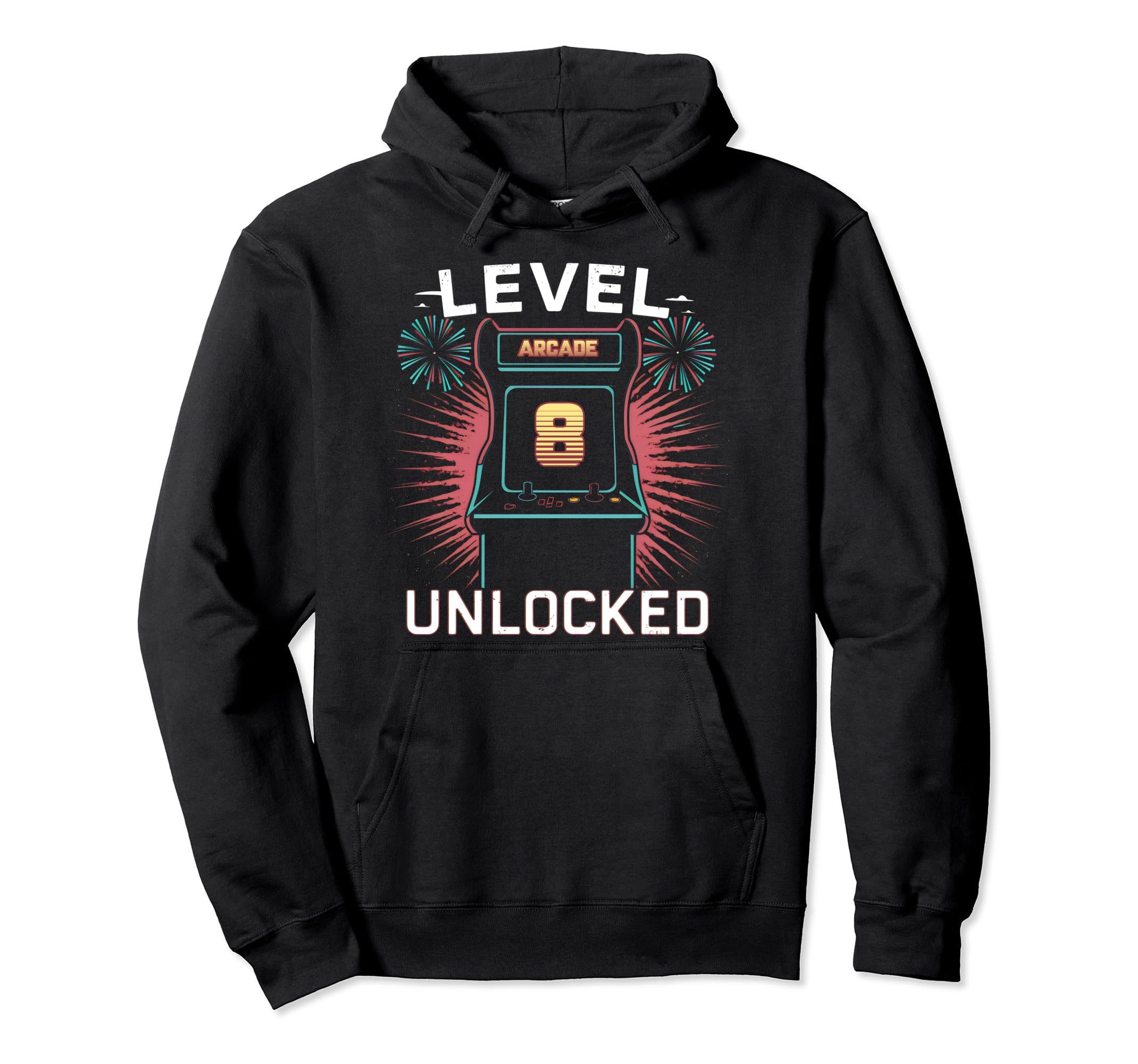 Level 8 Unlocked Video Game 8Th Hoodie - Streetwear Style Men Women - T-Shirt, Sweatshirt, Hoodie