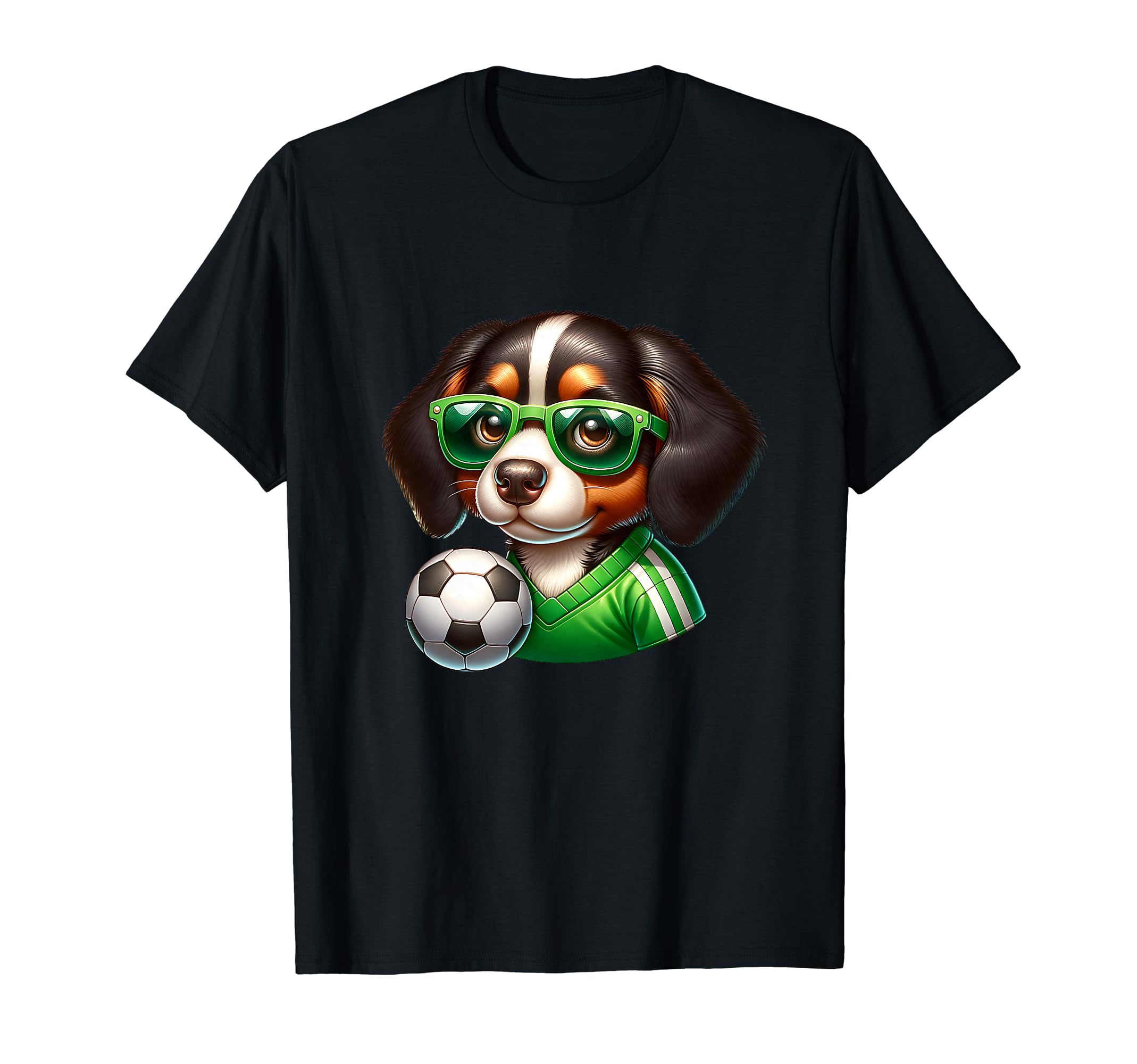 Bernese Mountain Dog Soccer T-Shirt - Fun Novelty Design for Adults - T-Shirt, Sweatshirt, Hoodie