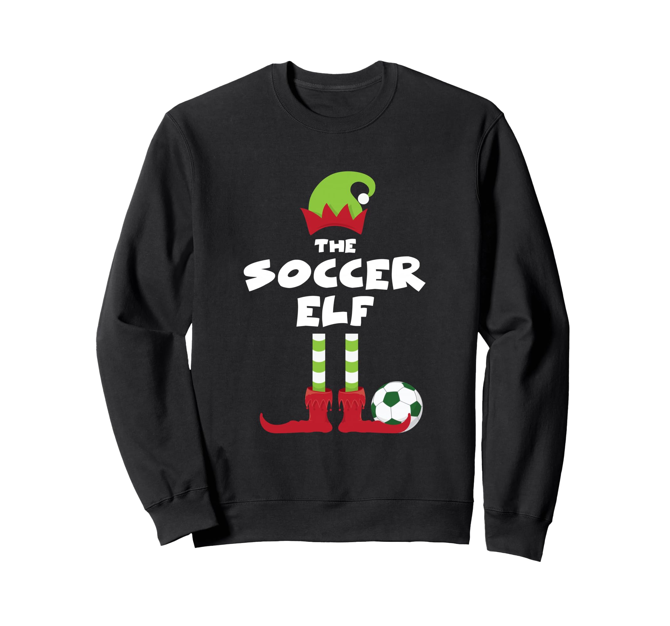 Soccer Elf Matching Family Party Sweatshirt - Novelty Apparel Unisex - T-Shirt, Sweatshirt, Hoodie
