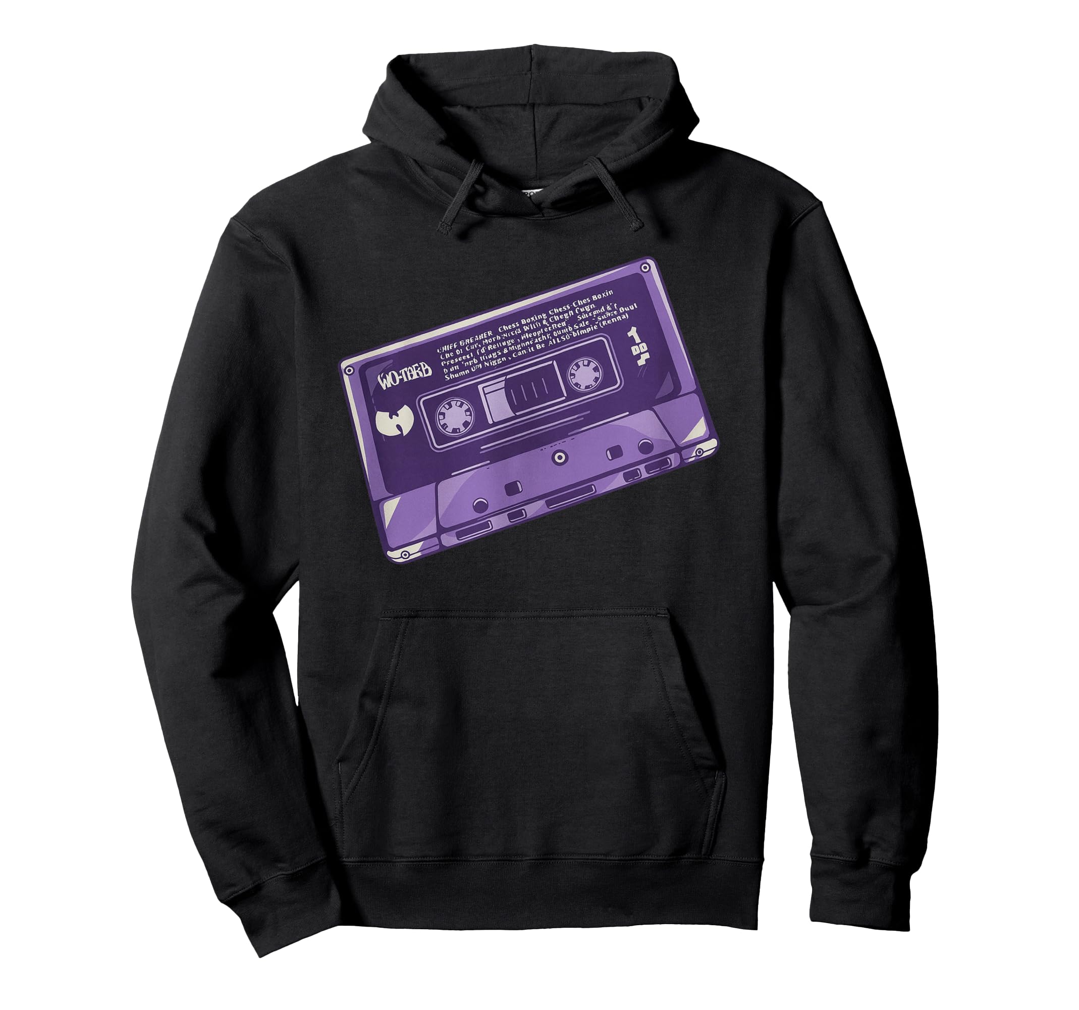 Purple Cassette Tape 90S Hip Hop Hoodie - Aesthetic Graphic for Adults - T-Shirt, Sweatshirt, Hoodie