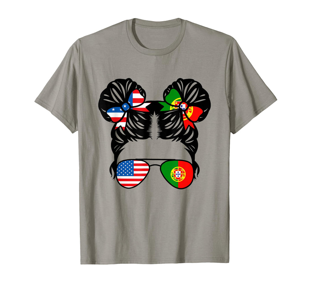 Half American Half Portuguese Usa T-Shirt - Custom Art Print for Adults - T-Shirt, Sweatshirt, Hoodie