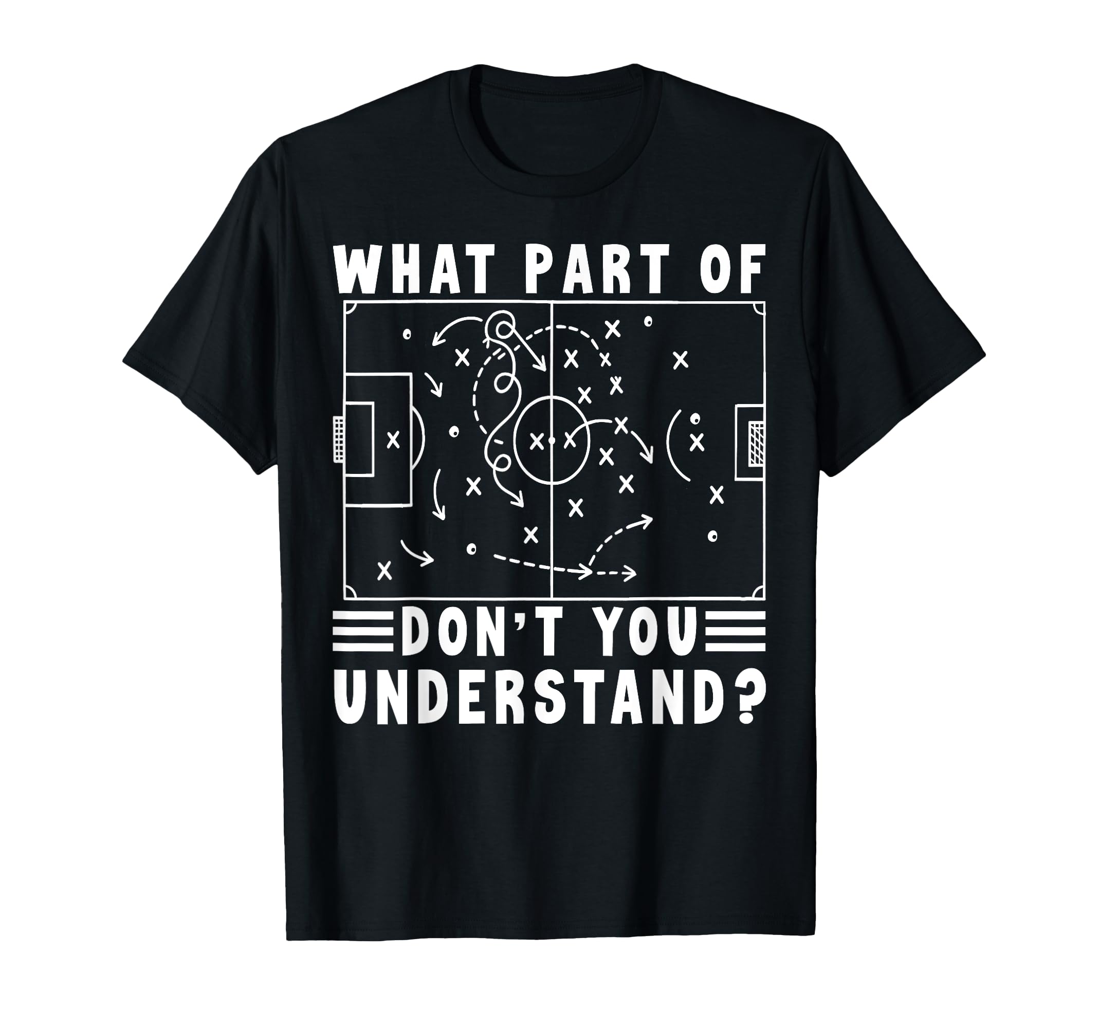 Soccer Strategy Board Meme What T-Shirt - Fun Novelty Design Men Women - T-Shirt, Sweatshirt, Hoodie