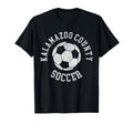 Kalamazoo County Soccer Distressed T-Shirt - Minimalist Print for Adults - T-Shirt, Sweatshirt, Hoodie