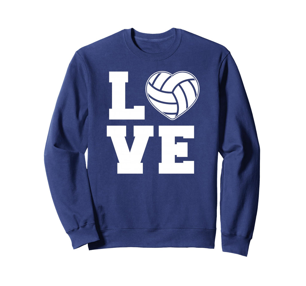 Love Volleyball Sweatshirt - Minimalist Print for Adults - T-Shirt, Sweatshirt, Hoodie
