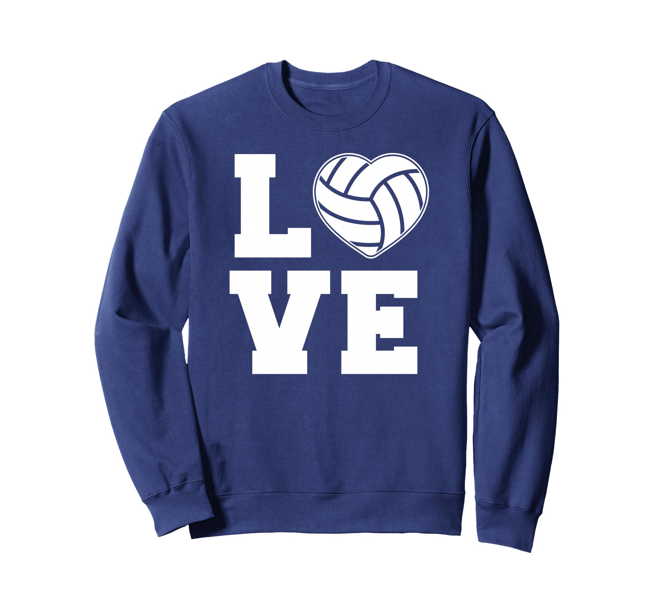 Love Volleyball Sweatshirt - Minimalist Print for Adults - T-Shirt, Sweatshirt, Hoodie
