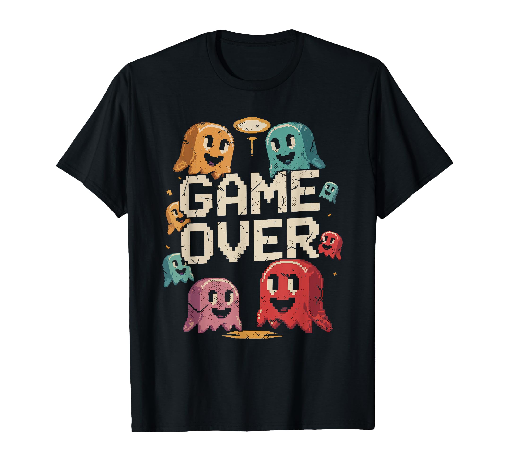 Ghost Video Game Funny 80S Arcade Gaming T-Shirt - Trendy Graphic Unisex - T-Shirt, Sweatshirt, Hoodie