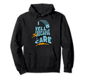I Yell Because I Care Funny Soccer Hoodie - Minimalist Print Men Women - T-Shirt, Sweatshirt, Hoodie