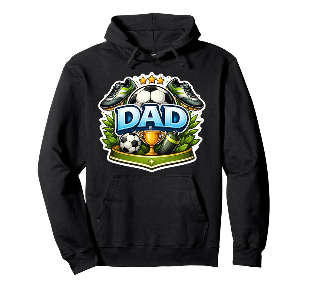 Soccer Dad Fathers Day Football Fan Hoodie - Unique Graphic for Adults - T-Shirt, Sweatshirt, Hoodie