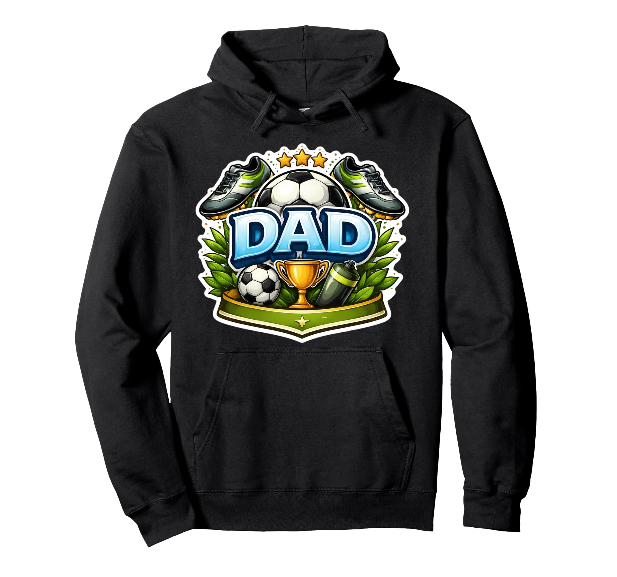 Soccer Dad Fathers Day Football Fan Hoodie - Unique Graphic for Adults - T-Shirt, Sweatshirt, Hoodie