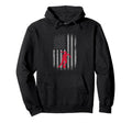 Distressed American Flag Patriotic Soccer Hoodie - Custom Art Print Unisex - T-Shirt, Sweatshirt, Hoodie