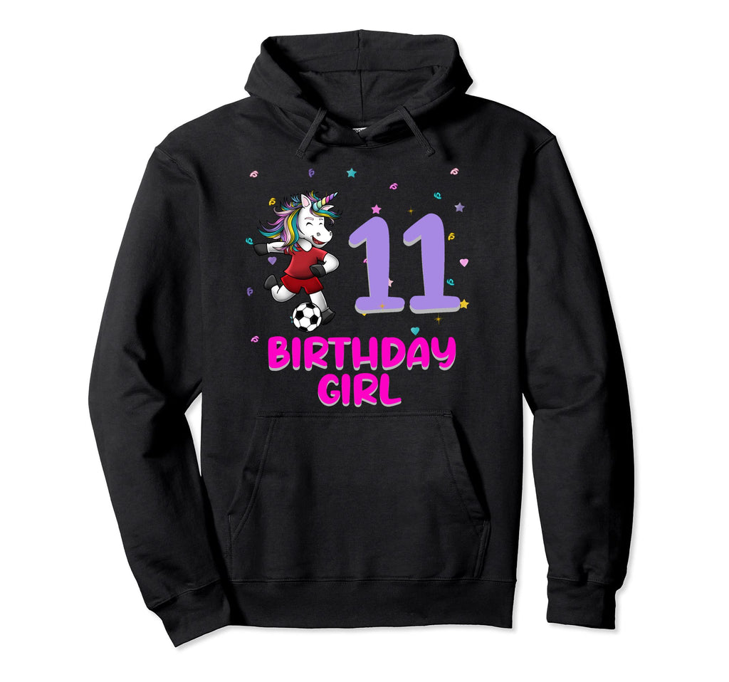 Unicorn Soccer 11Th Birthday Love Funny 11 Hoodie - Novelty Apparel Unisex - T-Shirt, Sweatshirt, Hoodie
