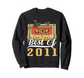 Best 2011 Cassette Tape 12 Years Sweatshirt - Fun Novelty Design Unisex - T-Shirt, Sweatshirt, Hoodie