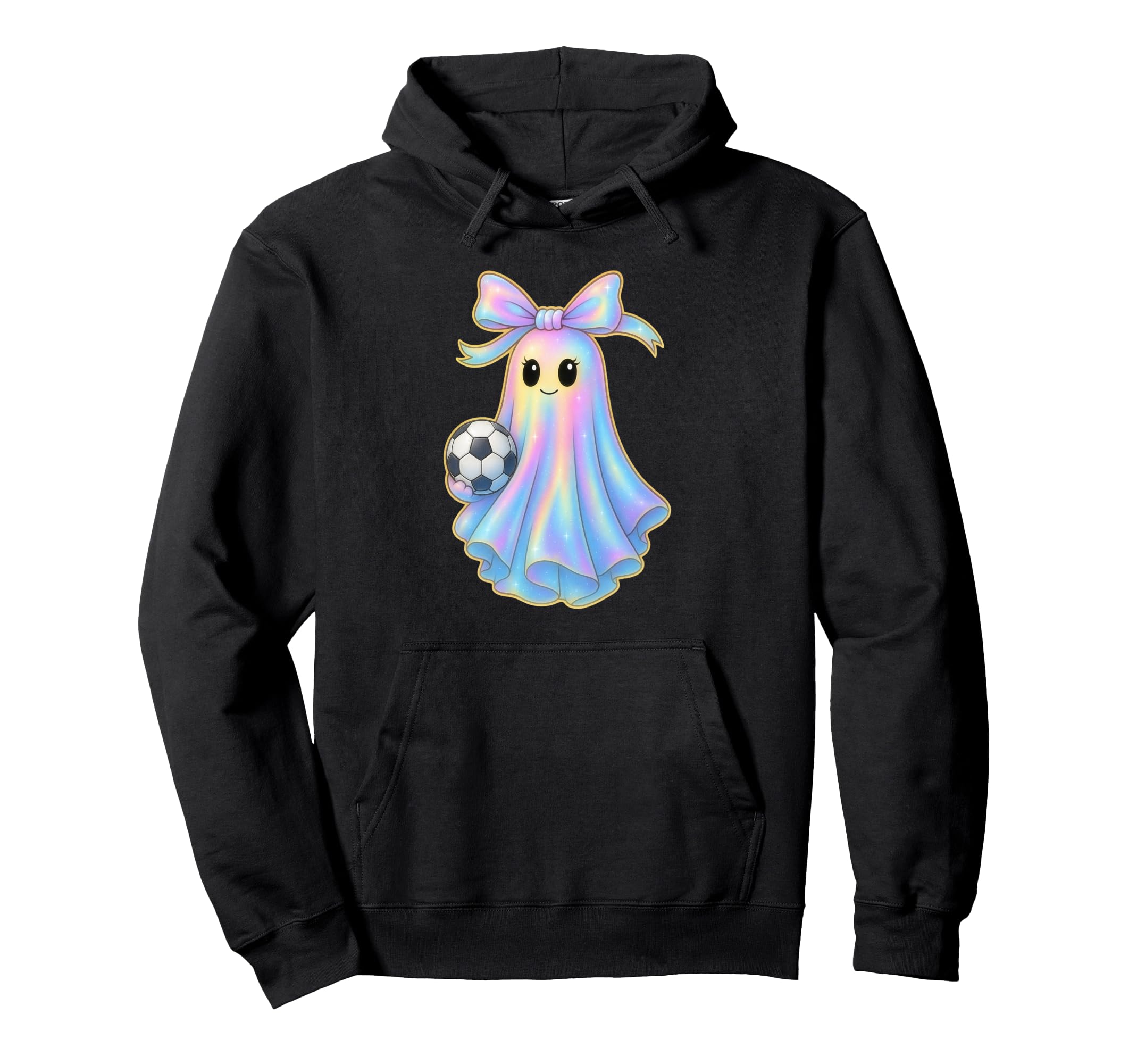 Soccer Ghost Lover Pastel Hoodie - Casual Everyday Wear Men Women - T-Shirt, Sweatshirt, Hoodie