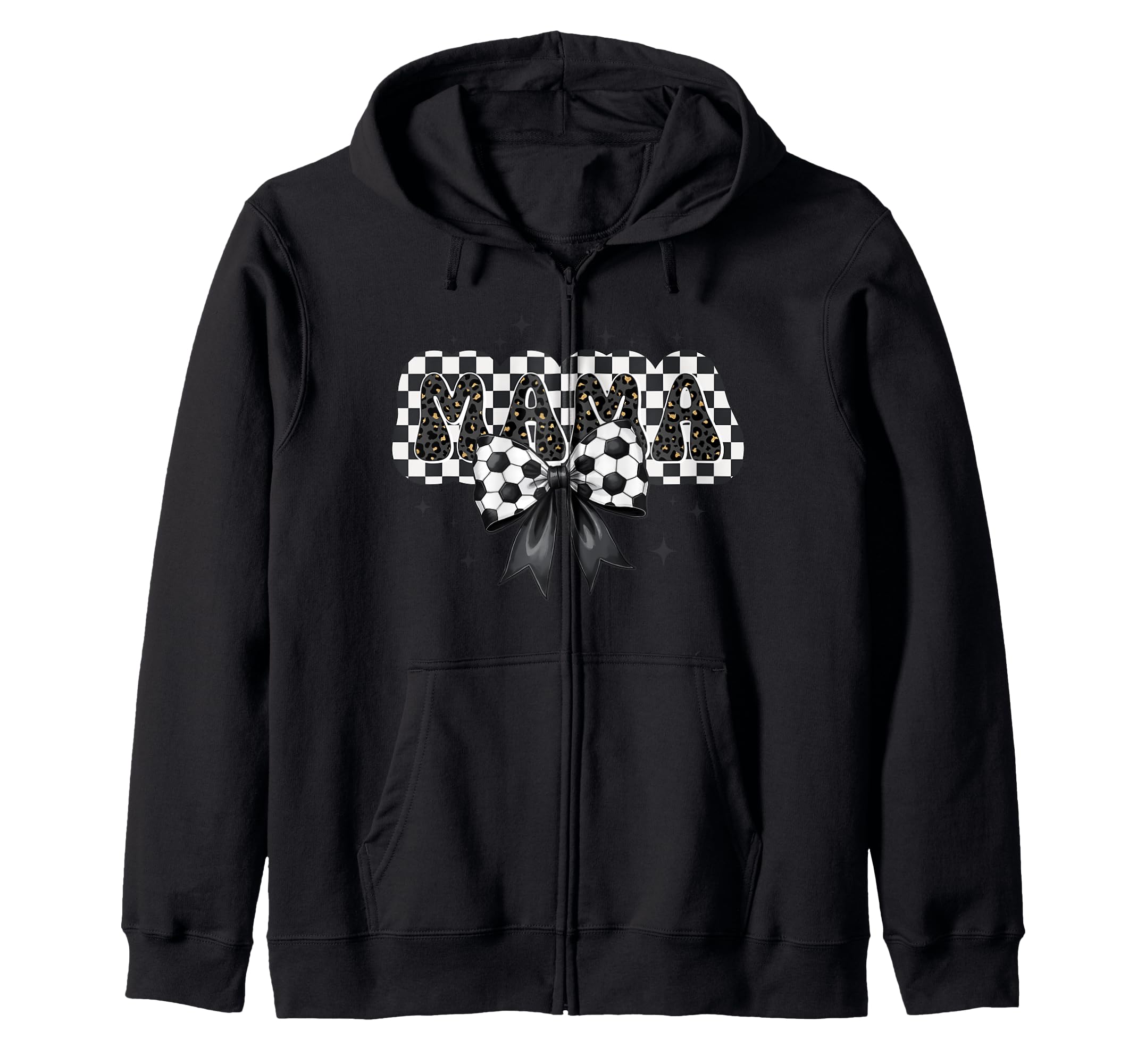 Soccer Mama Bow Mom Mommy Mother Gift Hoodie - Unique Graphic for Adults - T-Shirt, Sweatshirt, Hoodie