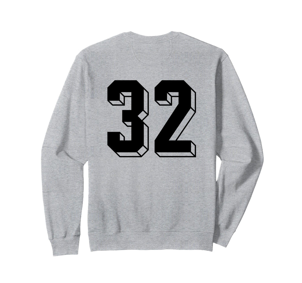 Number 32 Backside 80S 90S Team Sweatshirt - Streetwear Style Men Women - T-Shirt, Sweatshirt, Hoodie