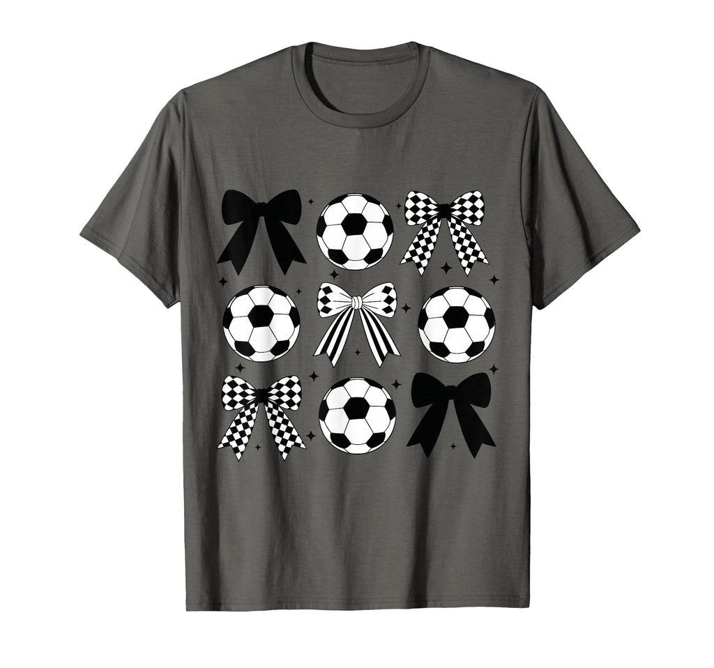 Soccer Coquette Bow Funny Coquette Bow T-Shirt - Graphic Print Unisex - T-Shirt, Sweatshirt, Hoodie