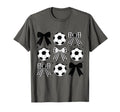 Soccer Coquette Bow Funny Coquette Bow T-Shirt - Graphic Print Unisex - T-Shirt, Sweatshirt, Hoodie