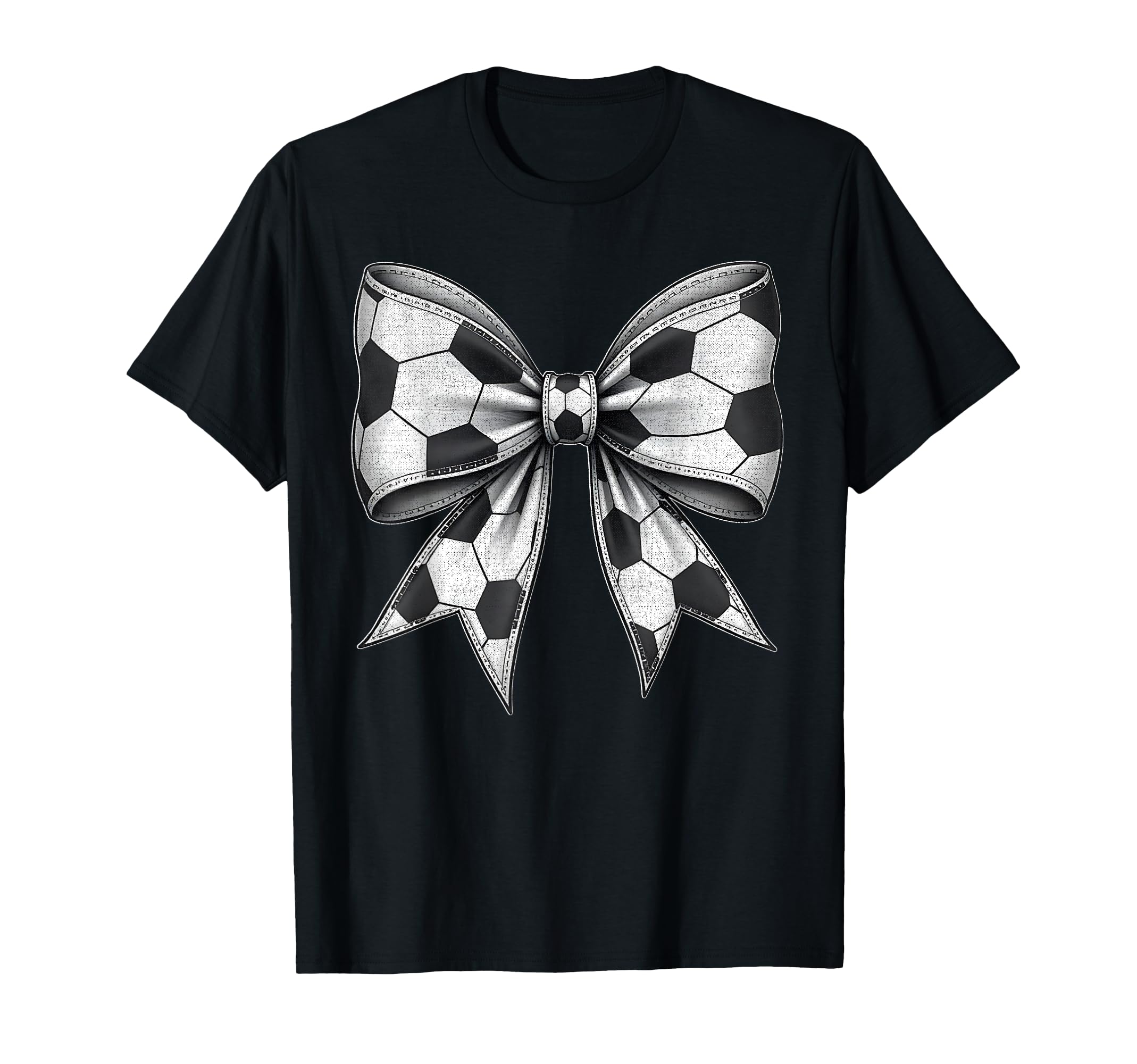 Soccer Ball Coquette Bow Soccer Mom T-Shirt - Custom Art Print Men Women - T-Shirt, Sweatshirt, Hoodie