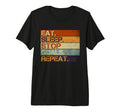 Eat Sleep Stop Goals Repeat Funny Goalie T-Shirt - Trendy Graphic Unisex - T-Shirt, Sweatshirt, Hoodie
