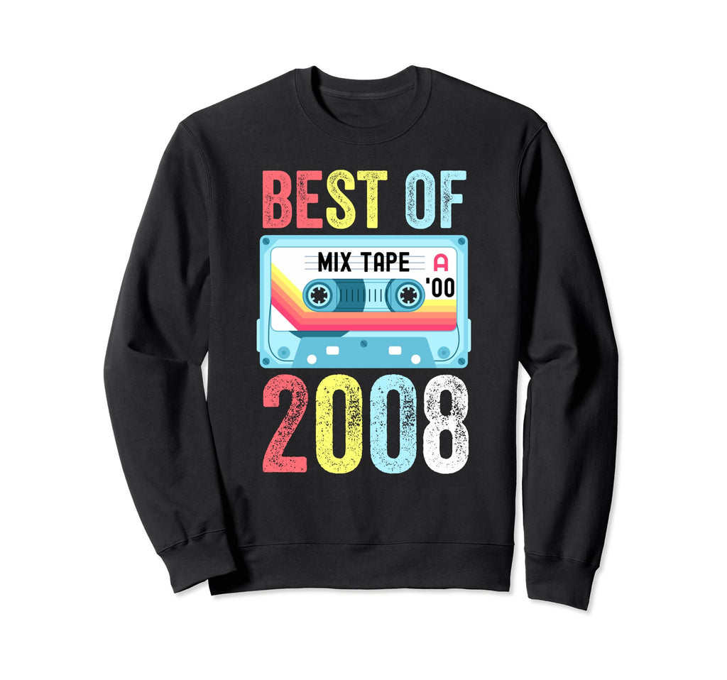 Best 2008 Cassette Tape Sweatshirt - Novelty Apparel for Adults - T-Shirt, Sweatshirt, Hoodie