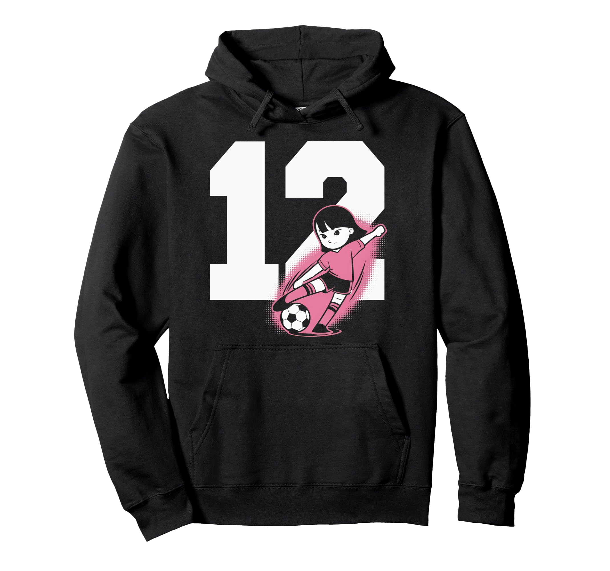 12 Soccer Birthday Gift Soccer Fan Hoodie - Novelty Apparel for Adults - T-Shirt, Sweatshirt, Hoodie