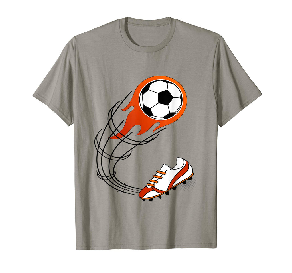 Soccer Gift Or Flaming Soccer Ball T-Shirt - Unique Graphic Unisex - T-Shirt, Sweatshirt, Hoodie