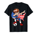Dabbing Soccer Usa Jersey United T-Shirt - Custom Art Print for Adults - T-Shirt, Sweatshirt, Hoodie