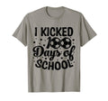 I Kicked 100 Days School Soccer T-Shirt - Streetwear Style for Adults - T-Shirt, Sweatshirt, Hoodie