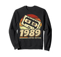 1989 Cassette Tape 37Th Birthday Sweatshirt - Trendy Graphic for Adults - T-Shirt, Sweatshirt, Hoodie