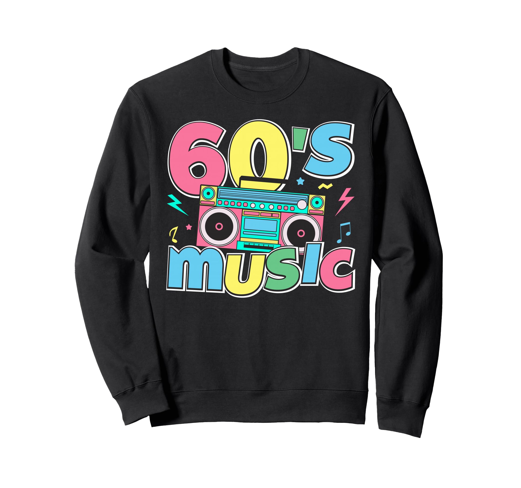 I Love 60S Music Cassette Tape 1960 Sweatshirt - Trendy Graphic Men Women - T-Shirt, Sweatshirt, Hoodie