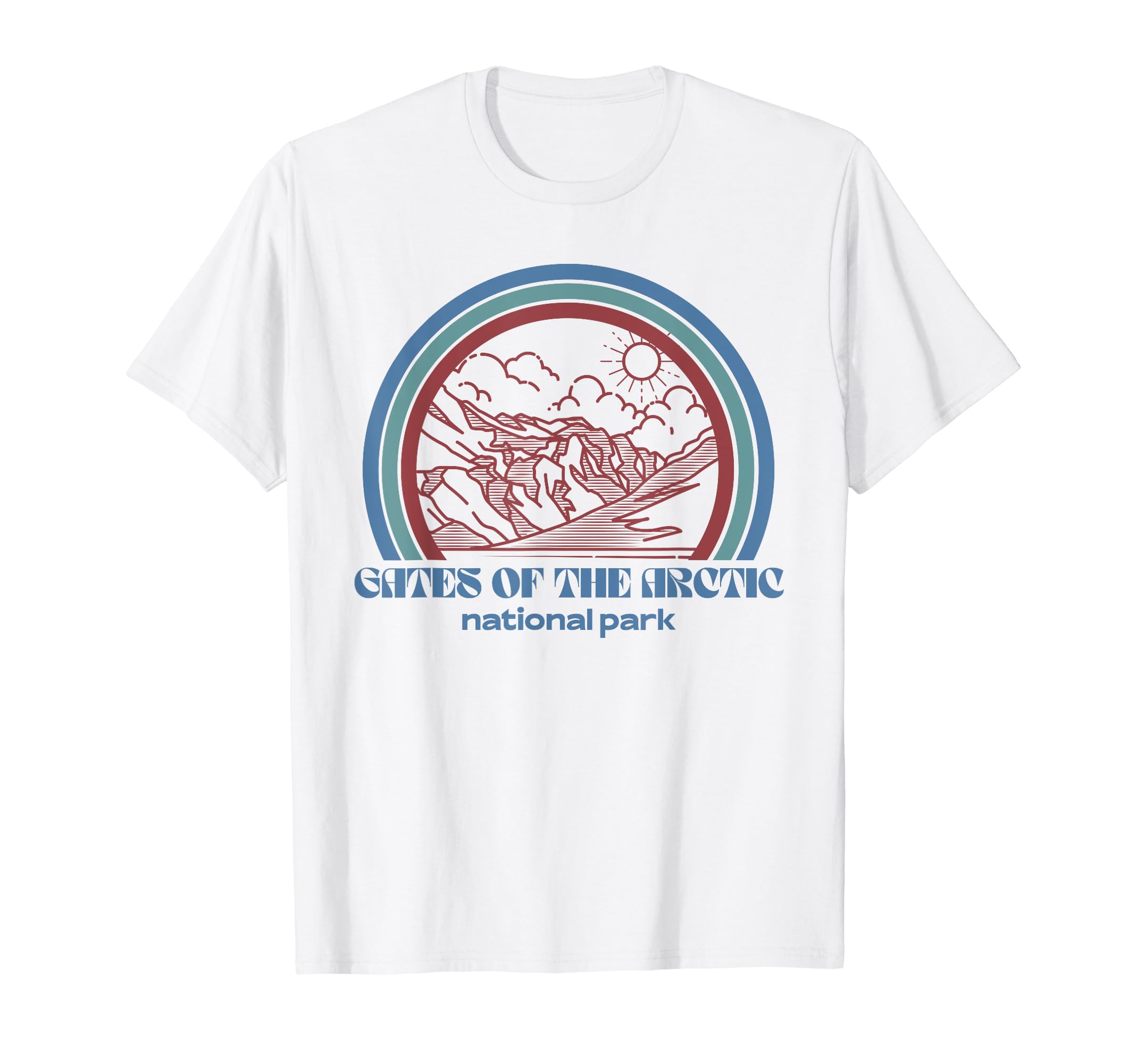 Gates Arctic National Park T-Shirt - Minimalist Print for Adults - T-Shirt, Sweatshirt, Hoodie