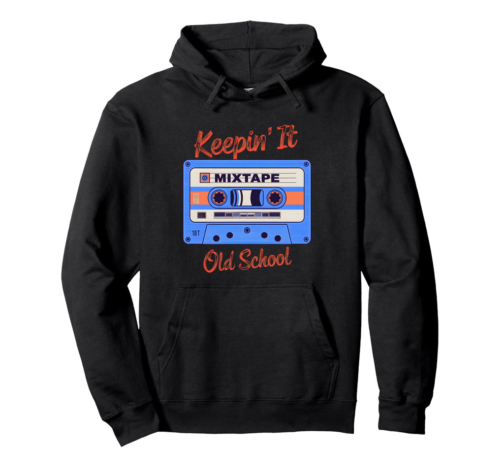 Old School Hip Hop 80S 90S Cassette Hoodie - Streetwear Style for Adults - T-Shirt, Sweatshirt, Hoodie