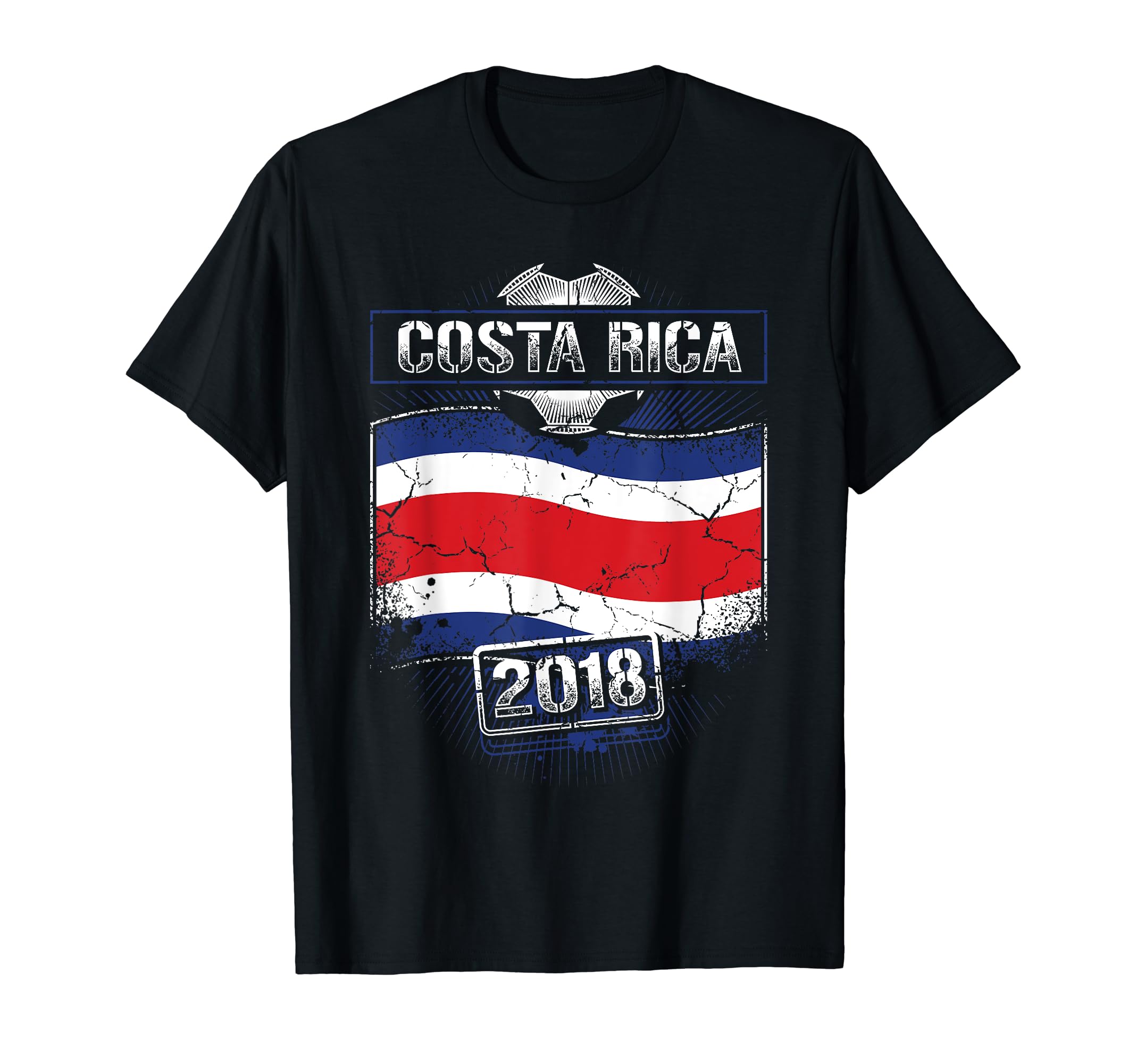 Costa Rica 2018 Soccer Costa Rican Flag T-Shirt - Minimalist Print Unisex - T-Shirt, Sweatshirt, Hoodie