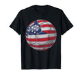 Soccer Ball American Flag Fourth T-Shirt - Minimalist Print for Adults - T-Shirt, Sweatshirt, Hoodie