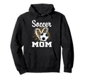 Soccer Mom Leopard Heart Hoodie - Fun Novelty Design for Adults - T-Shirt, Sweatshirt, Hoodie