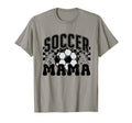 Games Day Checkered Soccer Mama Soccer Mom T-Shirt - Trendy Graphic Unisex - T-Shirt, Sweatshirt, Hoodie