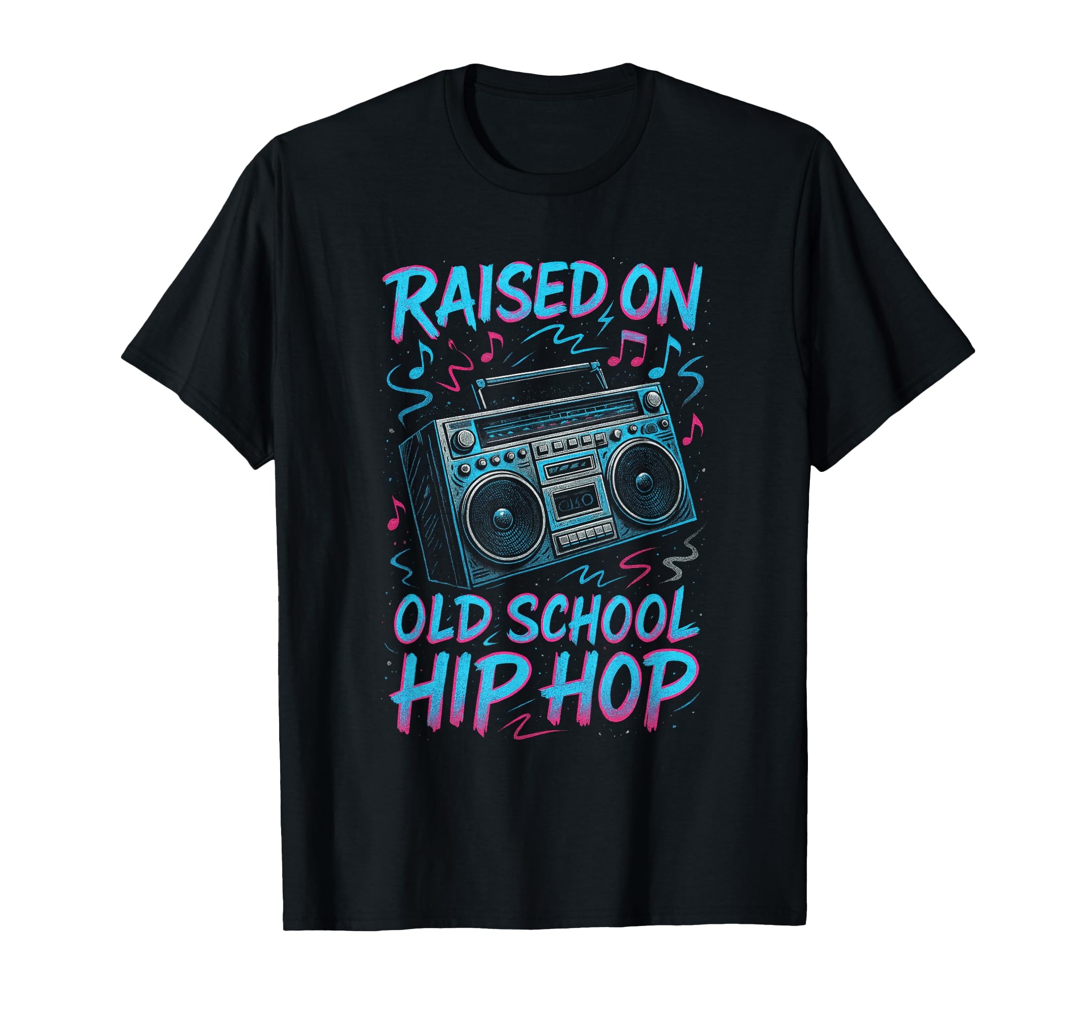 Raised Old School Hip Hop 90S Graffiti T-Shirt - Unique Graphic Unisex - T-Shirt, Sweatshirt, Hoodie