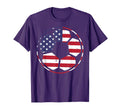 Us Flag Soccer Ball Football 4Th T-Shirt - Casual Everyday Wear for Adults - T-Shirt, Sweatshirt, Hoodie
