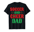 Soccer And Cheer Dad Soccer Lover T-Shirt - Custom Art Print Unisex - T-Shirt, Sweatshirt, Hoodie