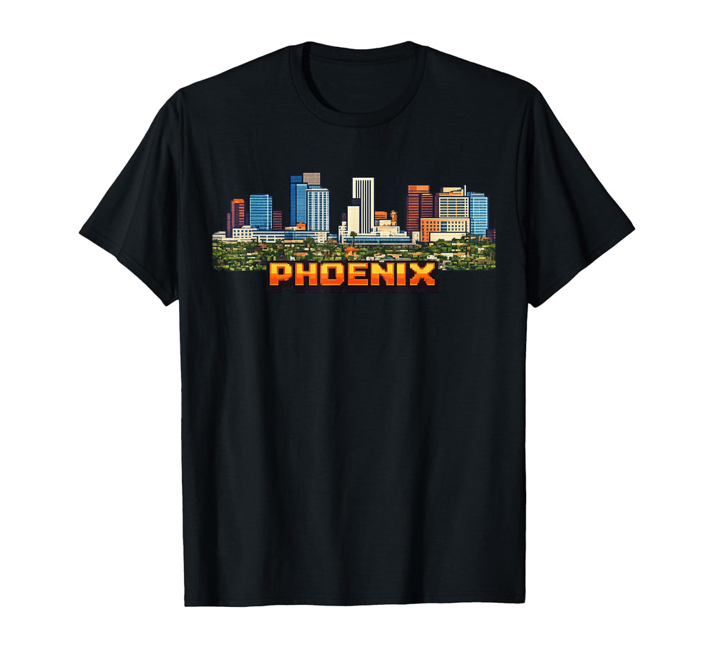Phoenix 8 Bit Video Arcade Gamer T-Shirt - Minimalist Print for Adults - T-Shirt, Sweatshirt, Hoodie